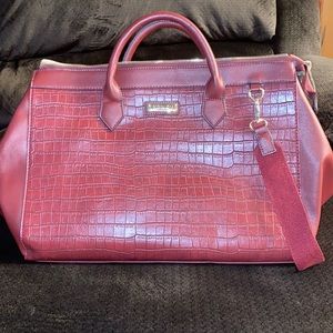 Burgundy London Fog Weekender Tote